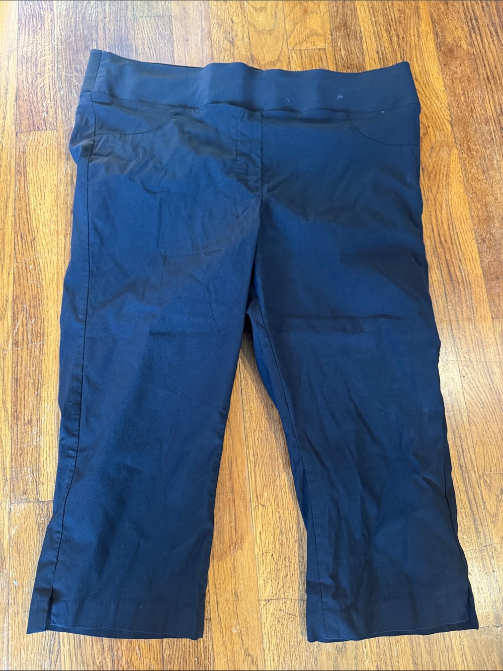 Lane Bryant Black Capri Pull-On Pants